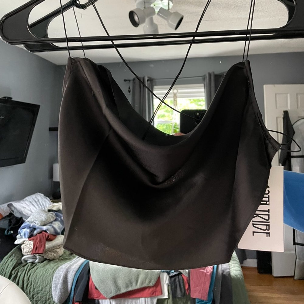 Backless Cowl Neck Tank